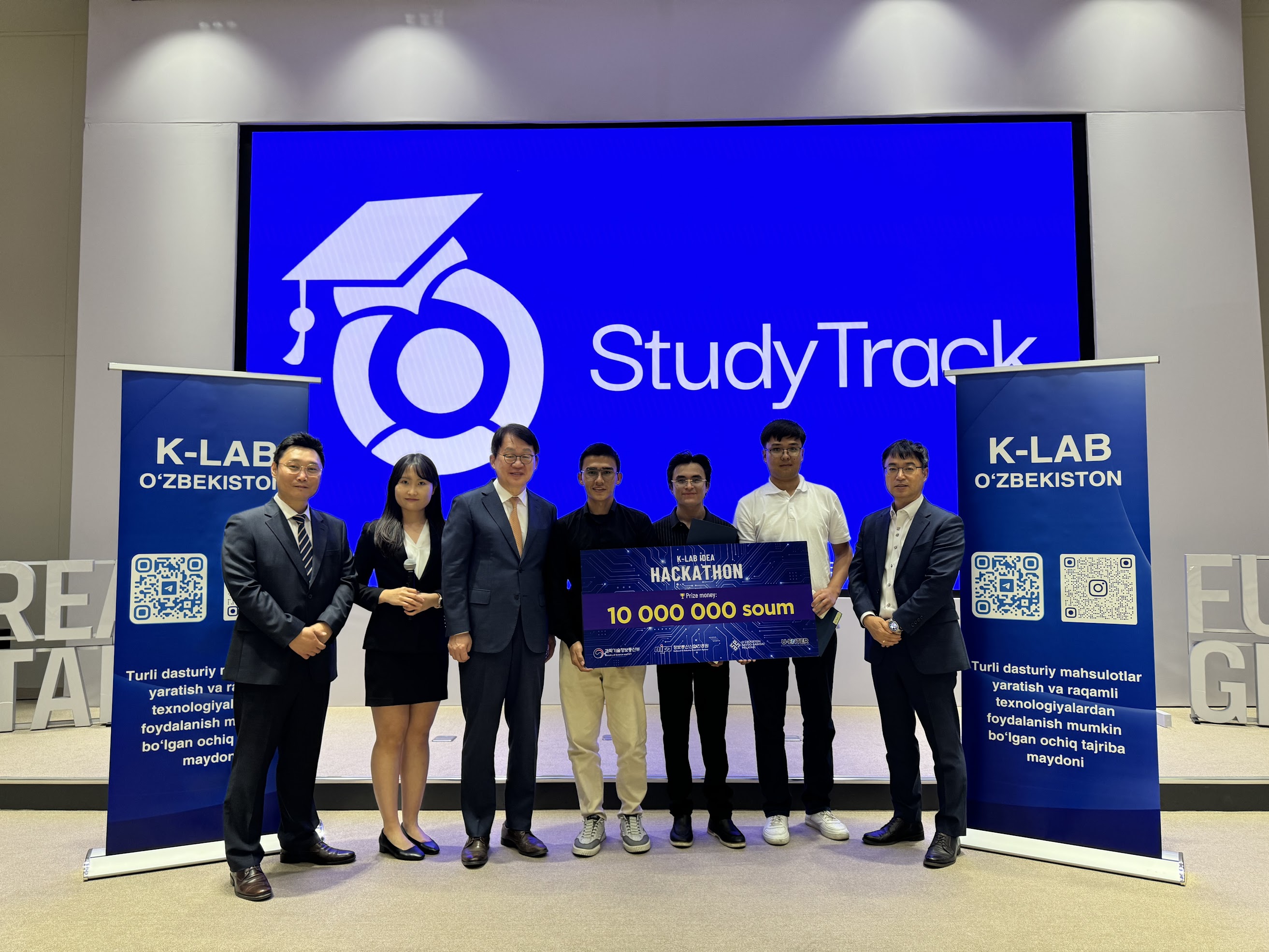 K-Lab Idea Hackathonida "Study Track" loyihamiz bilan g'olib bo'ldik